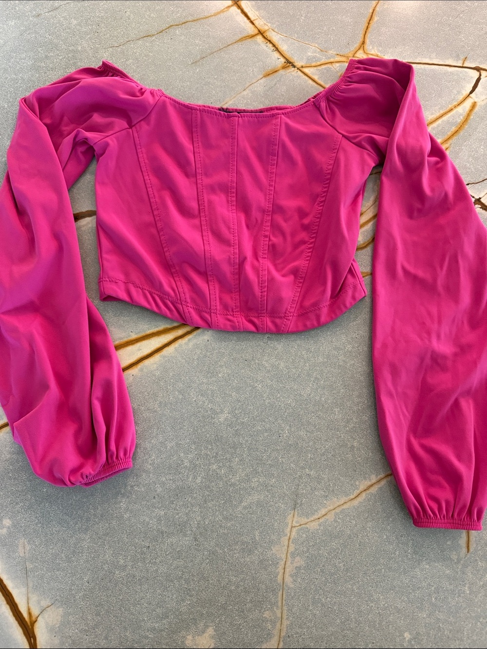 Hot Pink Two-Piece Ruffled Skirt Set - Picture 2 of 7